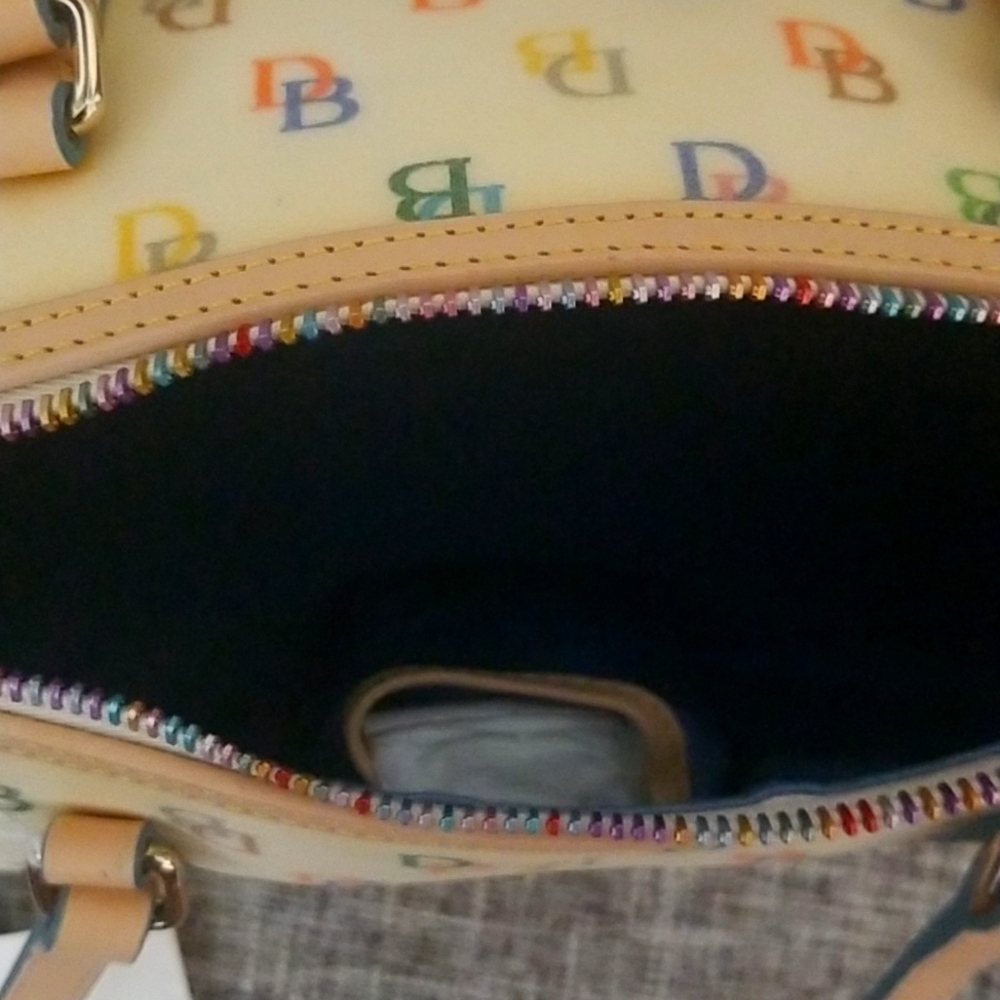 Dooney & Bourke Multicolor Logo Barrel Bag - Picture 7 of 8